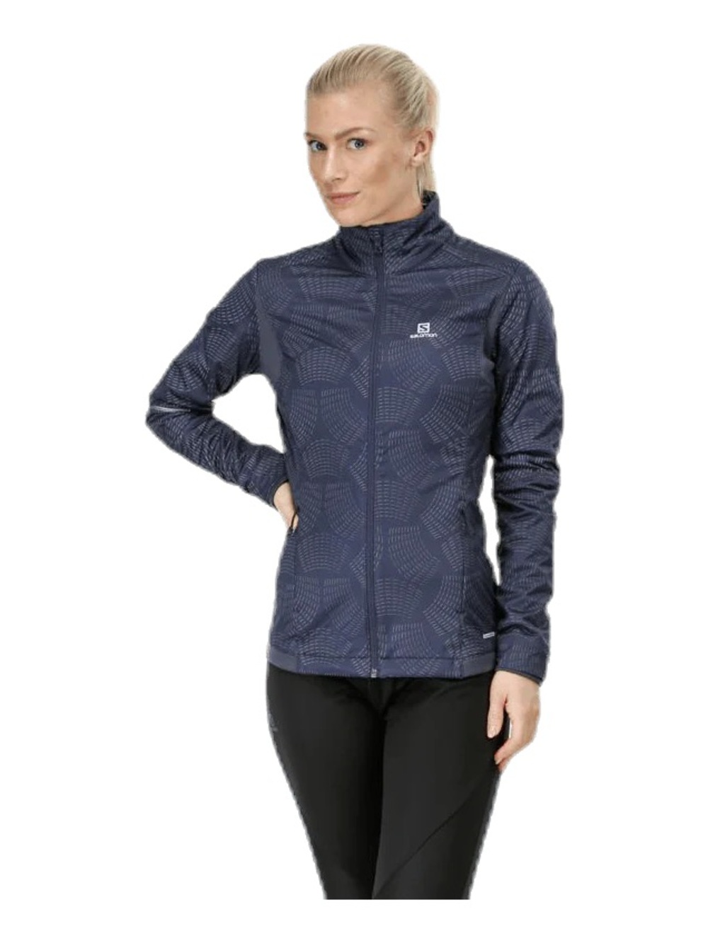 Salomon New Medium Agile Warm Ladies Jacket Full-Zip Lightweight Jacket